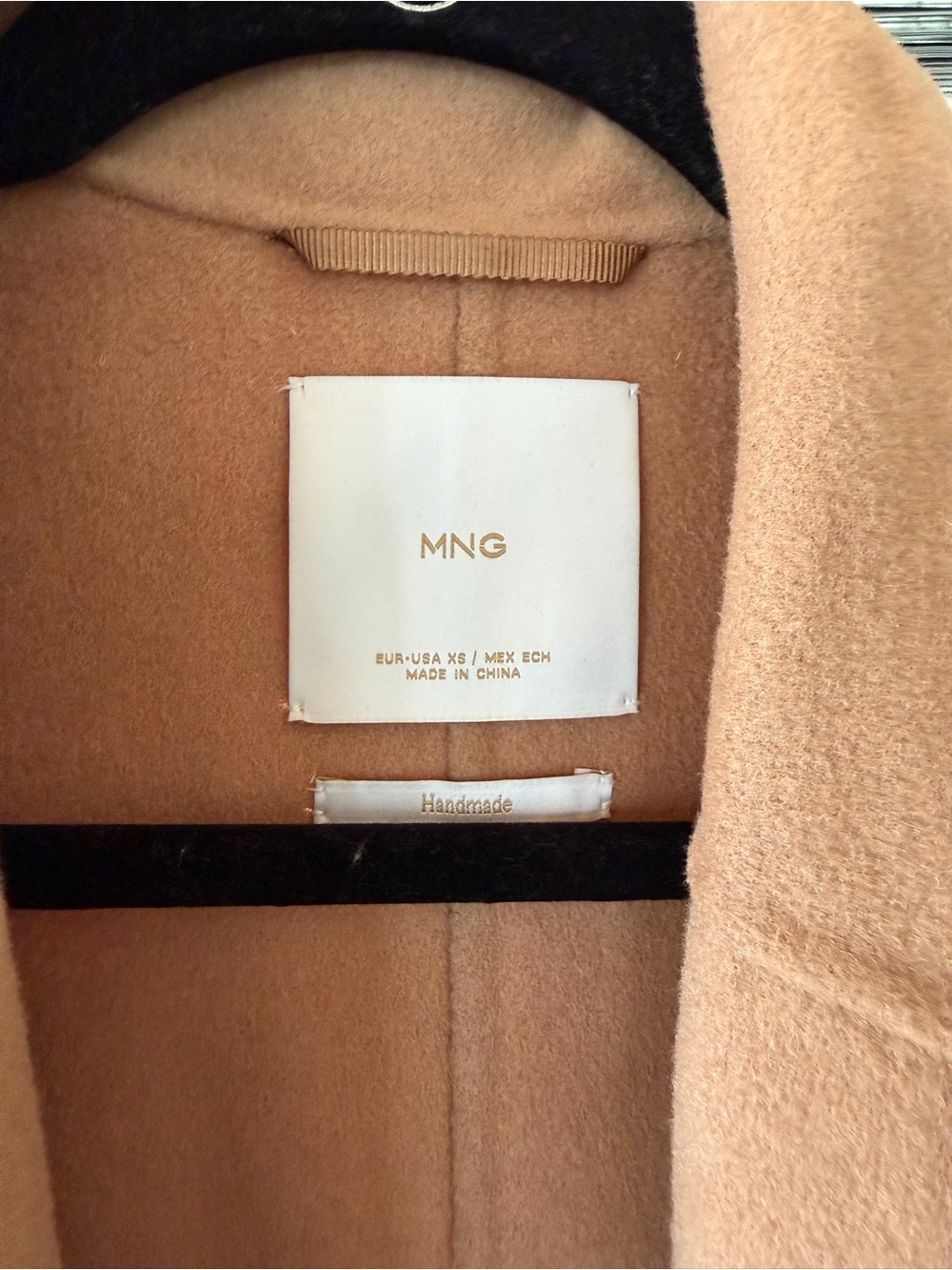 Mango Wool-Blend Camel Belted Long Coat - Women - Picture 3 of 3